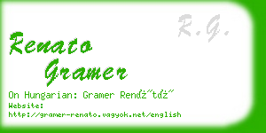 renato gramer business card